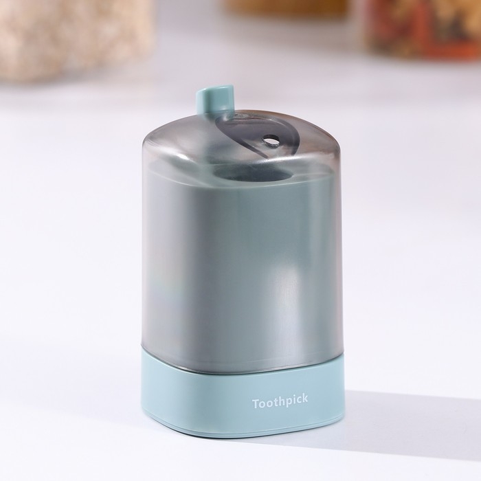 Диспенсер для зубочисток автоматический, цвет зелёный Диспенсер для зубочисток автоматический, цвет зелёный