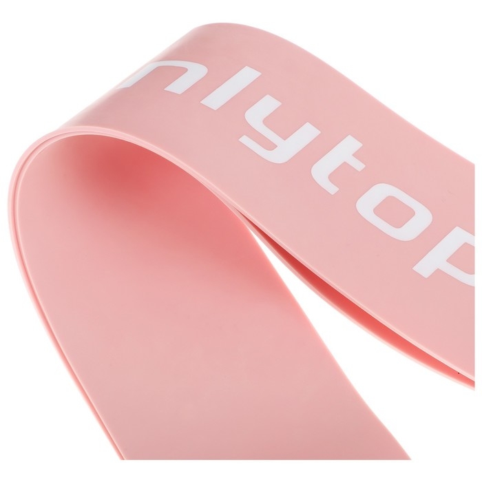 Фитнес-резинка ONLYTOP, 30х5х0,12 см, нагрузка 15 кг, цвет пудровый Фитнес-резинка ONLYTOP, 30х5х0,12 см, нагрузка 15 кг, цвет пудровый