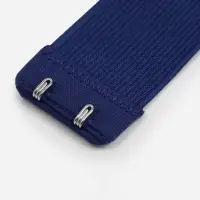 Застёжка для бюстгальтера, удлинитель, 3 ряда 2 крючка, 3.2&times;10.5 см, 5 шт., тёмно-синяя