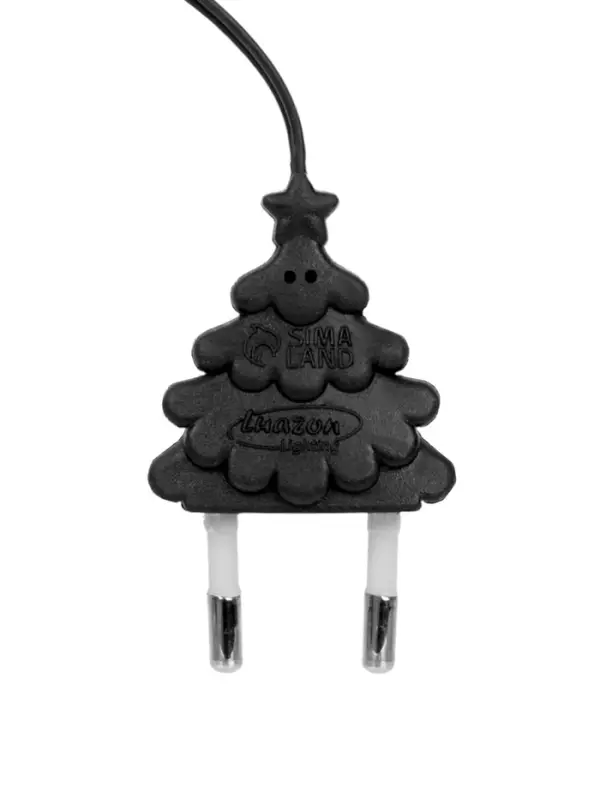 Удлинитель для комнатных гирлянд, 5 м, тёмная нить, УМС-вилка