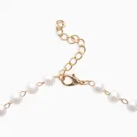 Колье на жемчужной дорожке &laquo;Вишенка&raquo;, цветная в золоте, 40 см