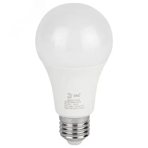 Лампа светодиодная LED 20 Вт 2000Лм 4000К груша нейтральный E27 220-240В LED A60-20W-840-E27 Green Line