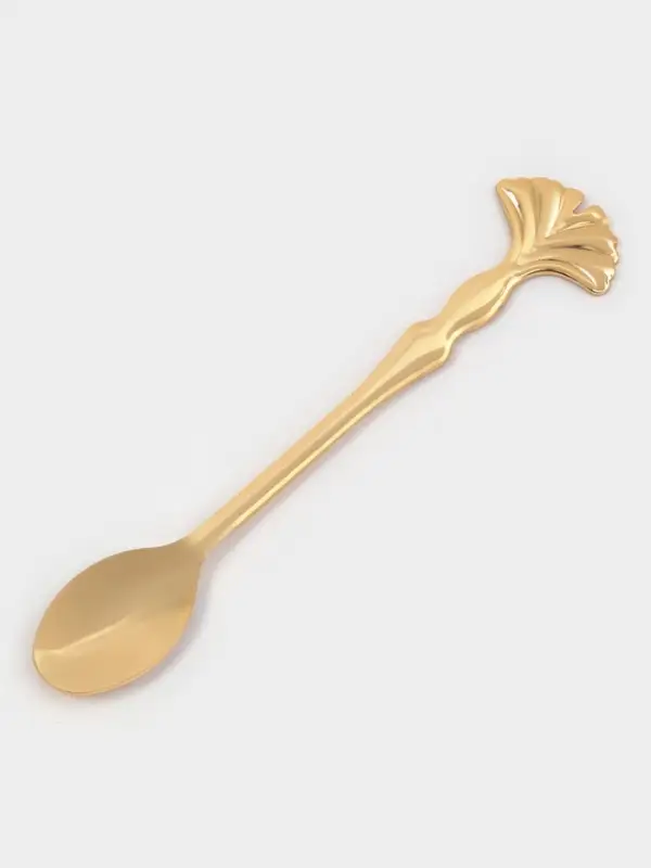 Сахарница &laquo;Дарина&raquo;, 200 мл, 9&times;10 см, с ложкой, золотистая