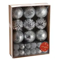 Ёлочные игрушки &laquo;Хоровод&raquo;, шары новогодние, d=2.5 и 5.5 см, набор 33 шт.