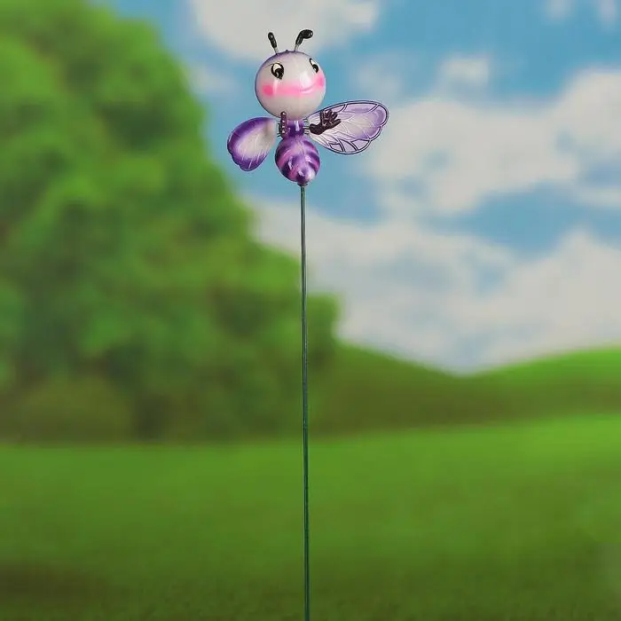 Штекер садовый &laquo;Пчёлка Жужа&raquo;, 14&times;10 см, h=40 см, МИКС, Greengo