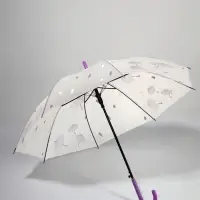 Зонт - трость полуавтоматический, 8 спиц, R=48/53 см, d=96 см, МИКС