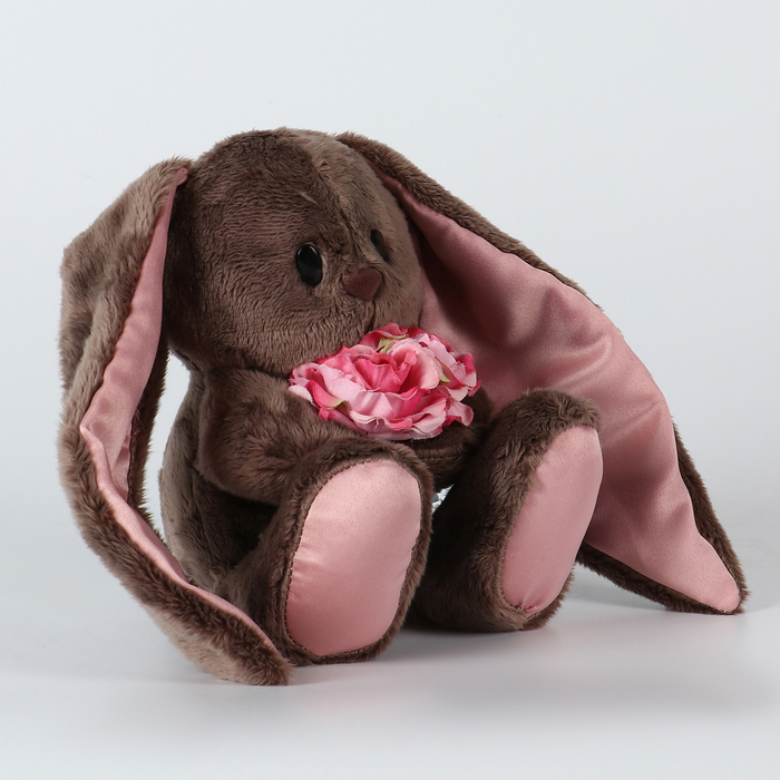 Мягкая игрушка «Li с розовыми цветами», заяц, 25 см Мягкая игрушка «Li с розовыми цветами», заяц, 25 см