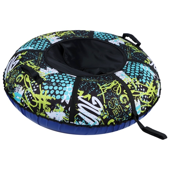 Тюбинг - ватрушка Winter Star Active life, диаметр чехла 110 см, цвет синий Тюбинг - ватрушка Winter Star Active life, диаметр чехла 110 см, цвет синий