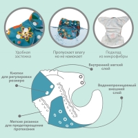 Трусики-подгузник, многоразовый «Оленята», Крошка Я