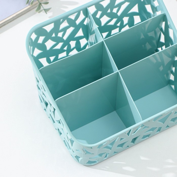 Органайзер настольный универсальный econova, 19,5×16×14,6 см, цвет МИКС Органайзер настольный универсальный econova, 19,5×16×14,6 см, цвет МИКС