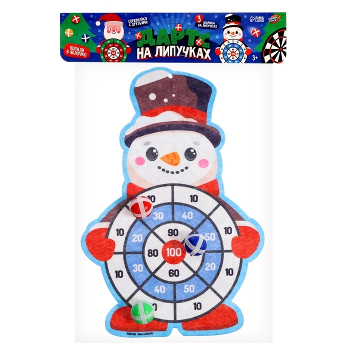 Дартс на липучках «Снеговичок» Дартс на липучках «Снеговичок»