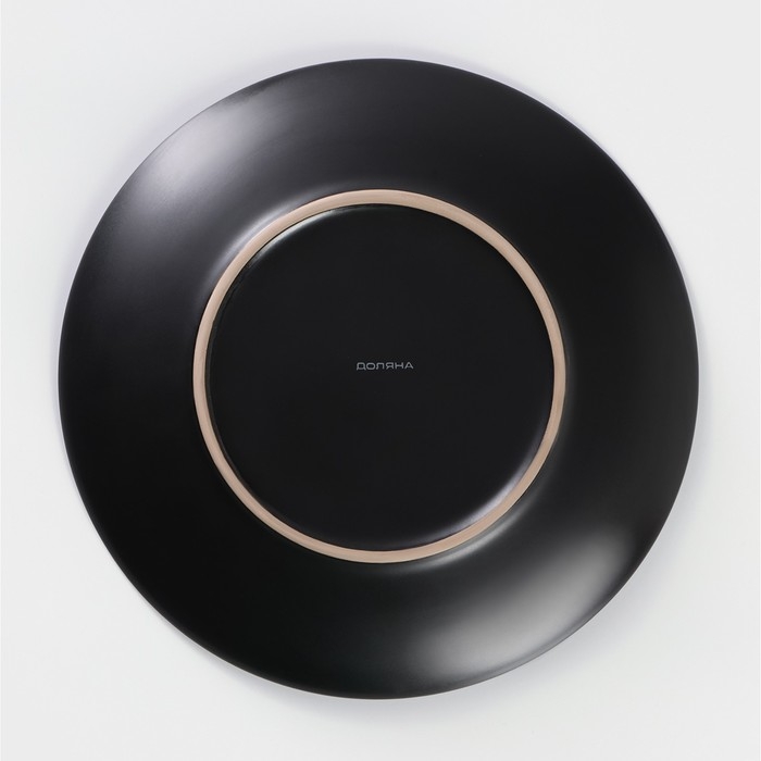 Тарелка керамическая обеденная Доляна «Глянец», d=26 см, цвет синий Тарелка керамическая обеденная Доляна «Глянец», d=26 см, цвет синий