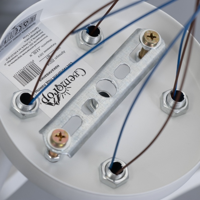 Люстра Люстра "Флоренция" 4х60Вт Е27 Белый 81х33х21см