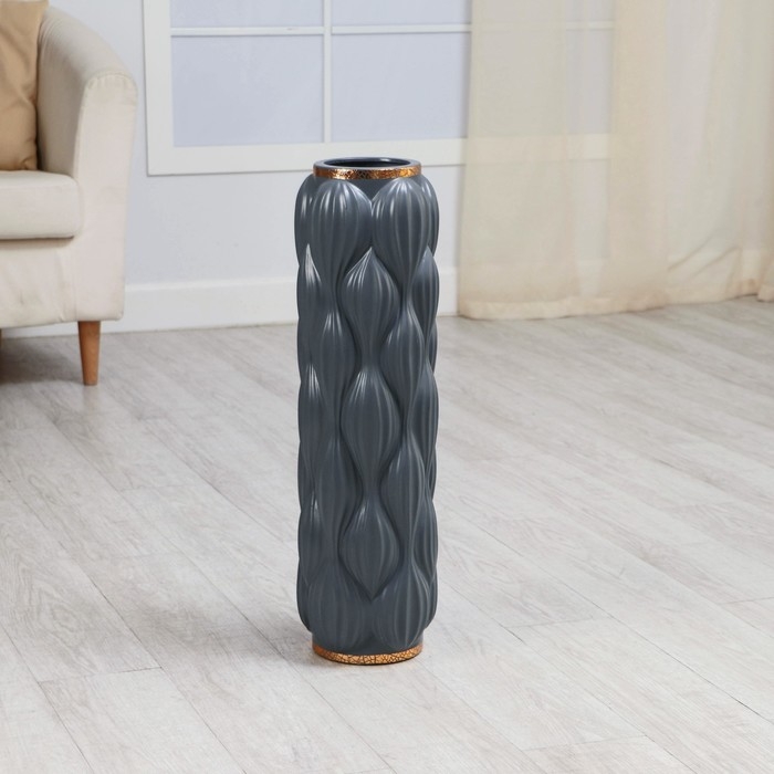Ваза керамика напольная Ваза керамика напольная "Люче" 60 см, серый