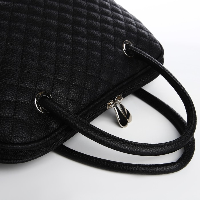 Сумка женская TEXTURA, тоут, средний размер, цвет чёрный