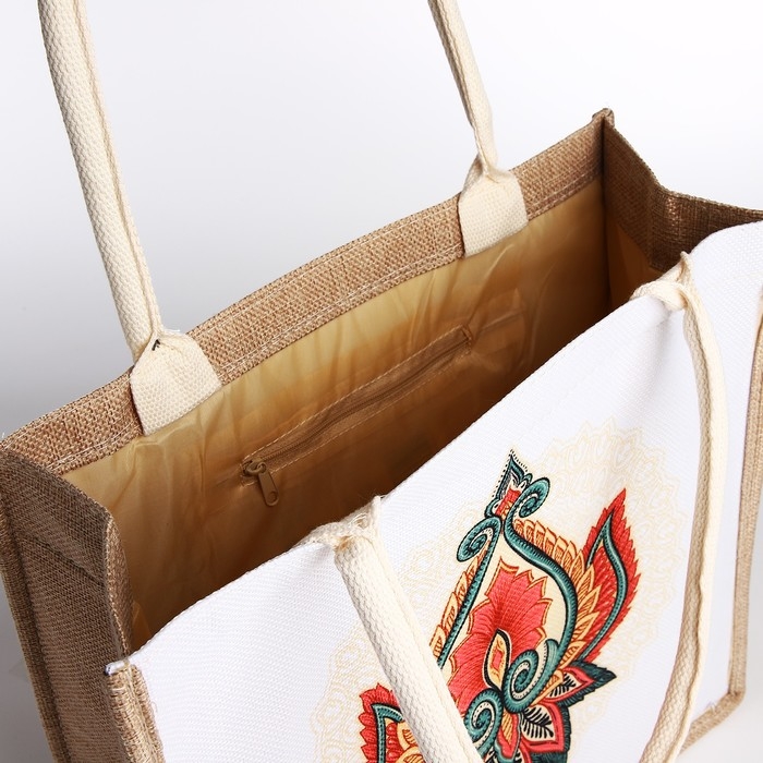 Шопер без застёжки, цвет бежевый/бежевый Шопер без застёжки, цвет бежевый/бежевый