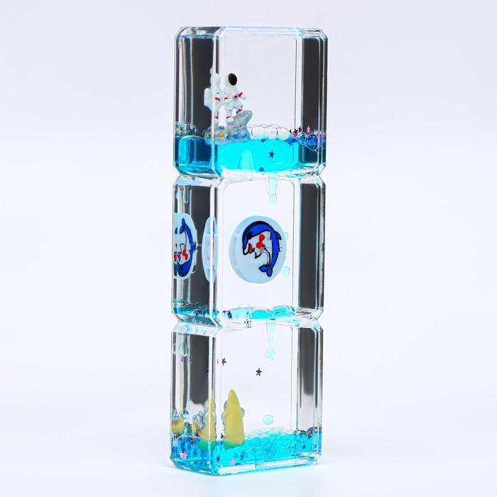 Гелевые часы Гелевые часы "Дельфинчик", 15 х 5 х 2.5 см, антистресс