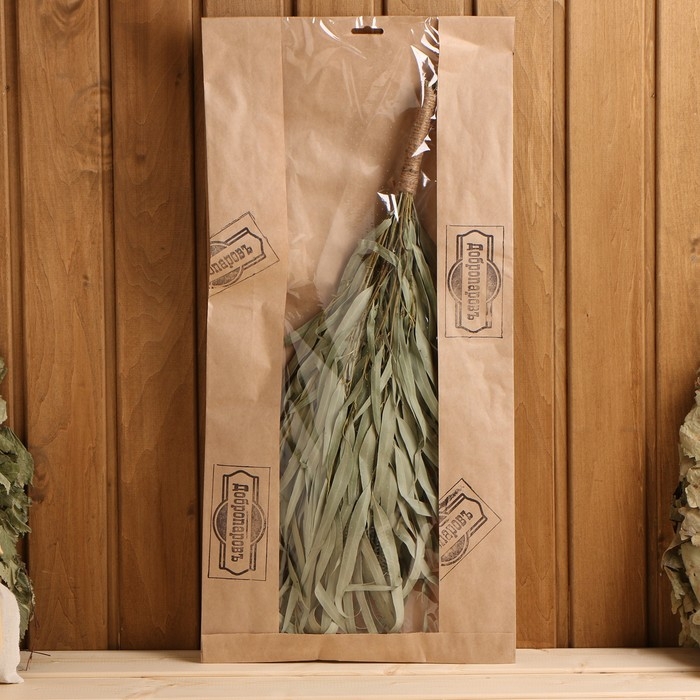 Веник для бани эвкалиптовый с оплеткой, в еврослоте Веник для бани эвкалиптовый с оплеткой, в еврослоте