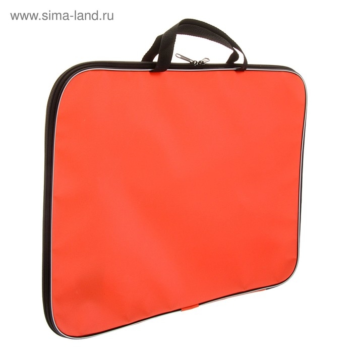 Папка для чертежей и рисунков А3, 470 х 350 х 20 мм, с ручками, текстильная, Calligrata Стандарт, Оранжевая, плотность 600D Папка для чертежей и рисунков А3, 470 х 350 х 20 мм, с ручками, текстильная, Calligrata Стандарт, Оранжевая, плотность 600D