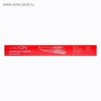 Щипцы-гофре Luazon LF-17, 45 Вт, керамическое покрытие, 35х80 мм, 160°C, розовые