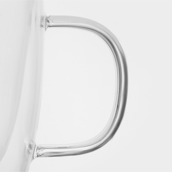 Кружка стеклянная с двойными стенками &laquo;Дуо&raquo;, 400 мл