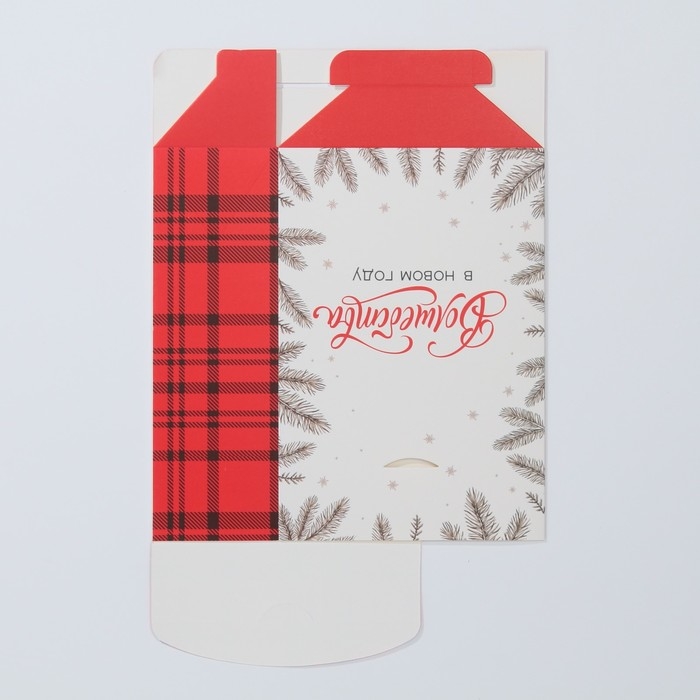 Коробка подарочная новогодняя складная «Волшебства в новом году», 15 х 7 х 22 см, Новый год Коробка подарочная новогодняя складная «Волшебства в новом году», 15 х 7 х 22 см, Новый год