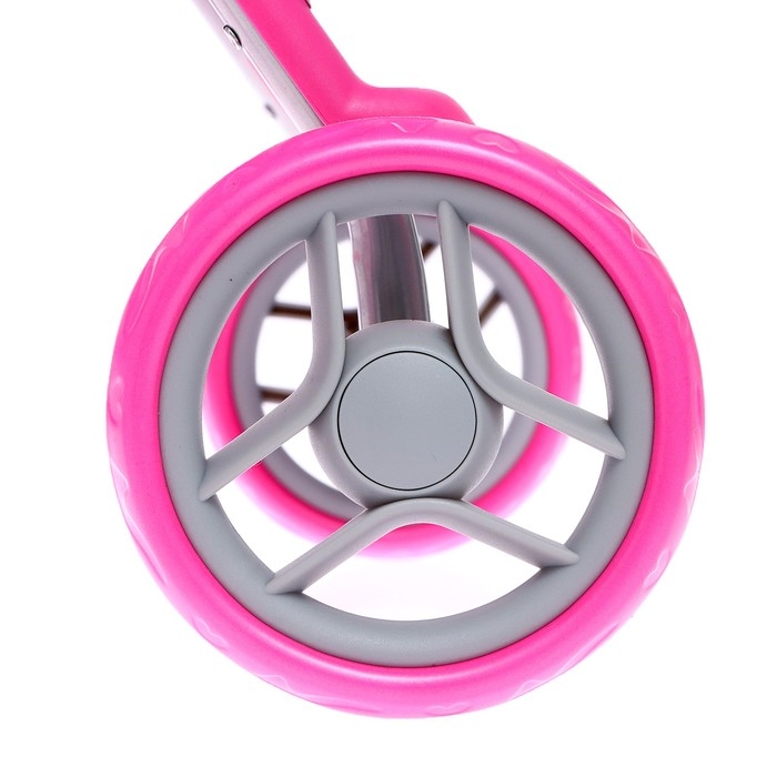 Коляска для кукол летняя, с крышей, ручка регулируется, металл Коляска для кукол летняя, с крышей, ручка регулируется, металл