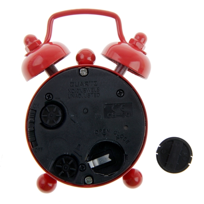 Будильник Будильник "I love you", d-4 см, красный