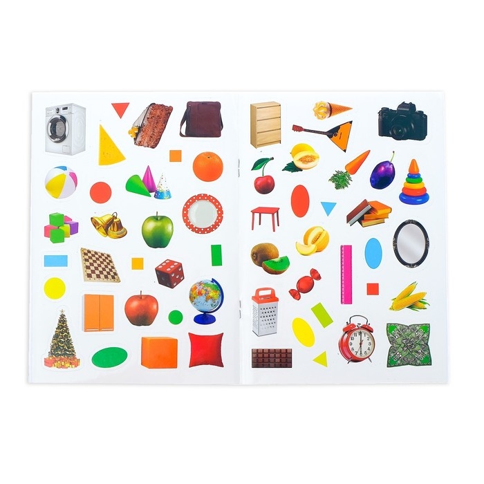 100 наклеек «Формы», 12 стр. 100 наклеек «Формы», 12 стр.