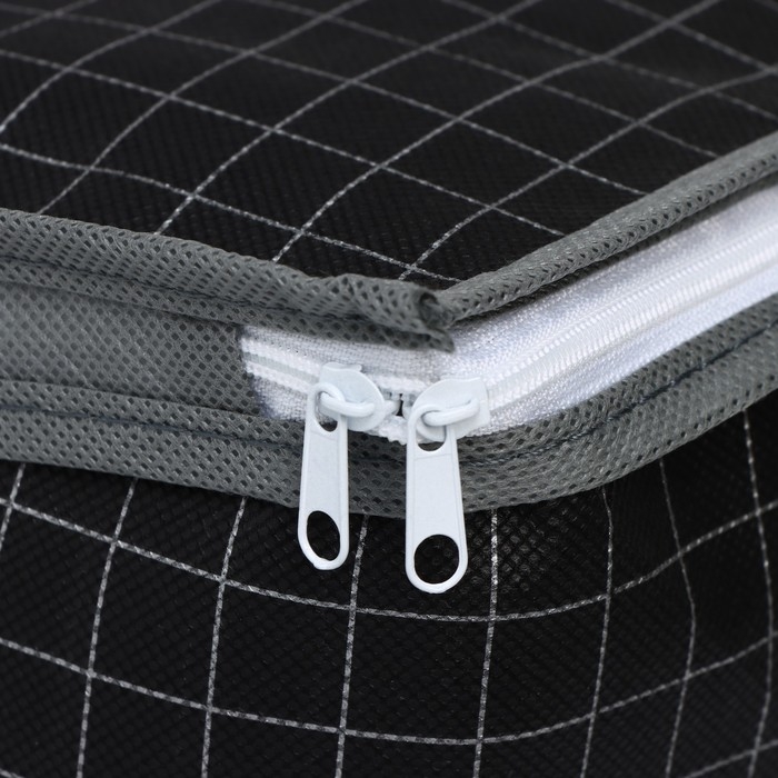 Кофр для хранения вещей Доляна «Кло», 45×30×20 см, цвет чёрный Кофр для хранения вещей Доляна «Кло», 45×30×20 см, цвет чёрный