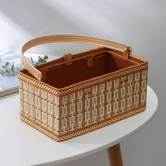 Корзина для хранения Доляна Nature, 24×13×11 см, бамбук Корзина для хранения Доляна Nature, 24×13×11 см, бамбук