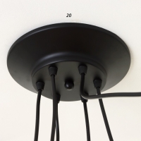 Светильник 2542/6 E27 40Вт черный