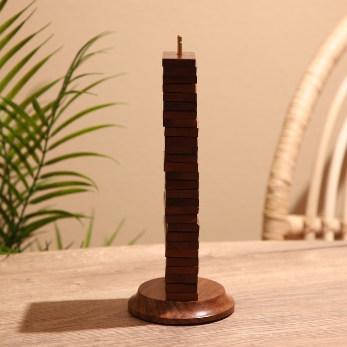 Игра настольная  Игра настольная "Домино" 11х11х27 см, манговое дерево