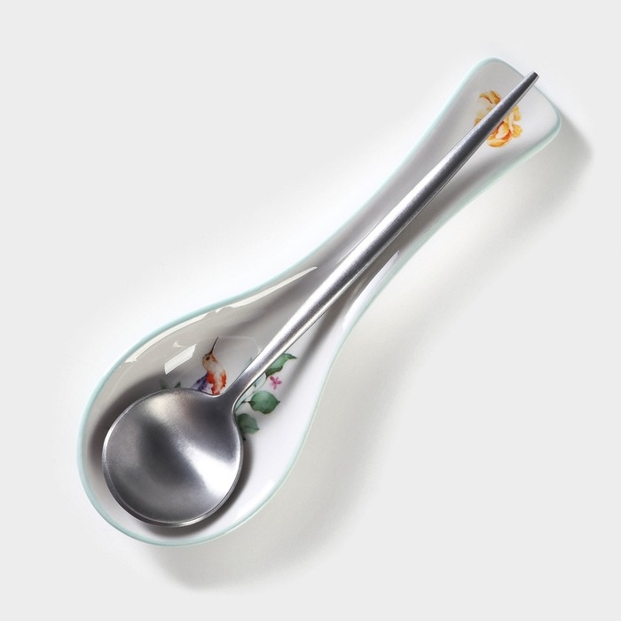 Подставка под ложку Доляна «Пташка», 22,5×7,5×2,5 см Подставка под ложку Доляна «Пташка», 22,5×7,5×2,5 см