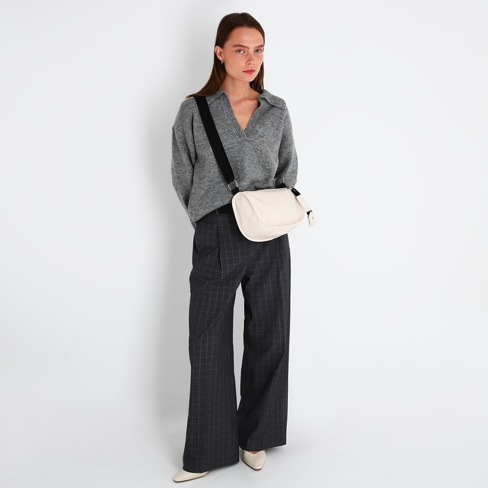 Сумка кросс-боди на молнии, цвет бежевый Сумка кросс-боди на молнии, цвет бежевый