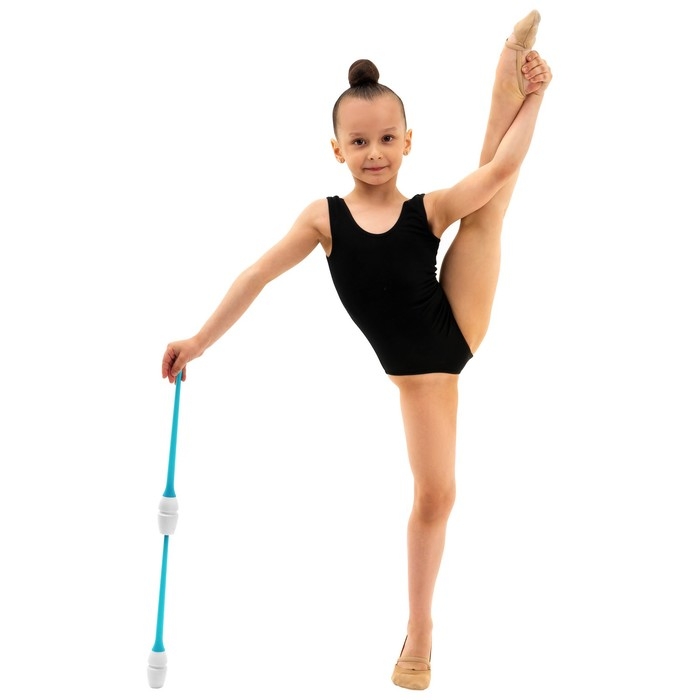 Булавы для художественной гимнастики вставляющиеся Grace Dance, 36 см, цвет белый/голубой Булавы для художественной гимнастики вставляющиеся Grace Dance, 36 см, цвет белый/голубой