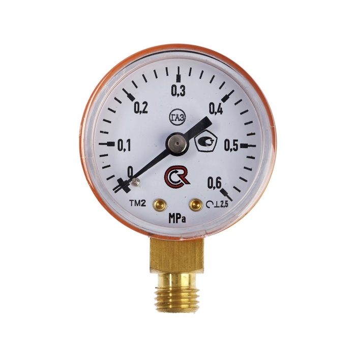 Манометр пропановый ТУНДРА, d=50 мм, до 0.6 МПа Манометр пропановый ТУНДРА, d=50 мм, до 0.6 МПа