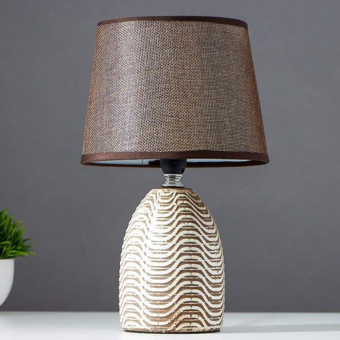 Лампа настольная 16720/1 E14 40Вт шоколадный 16,5х16,5х28 см RISALUX