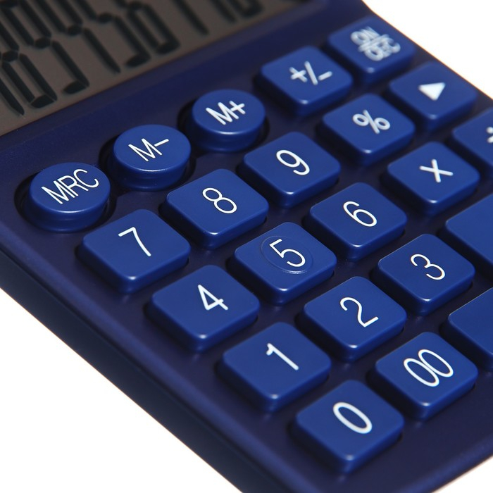 Калькулятор настольный Citizen  Калькулятор настольный Citizen "SDC-810NR", 10-ти разрядный 102 х 124 х 25, двойное питание, синий