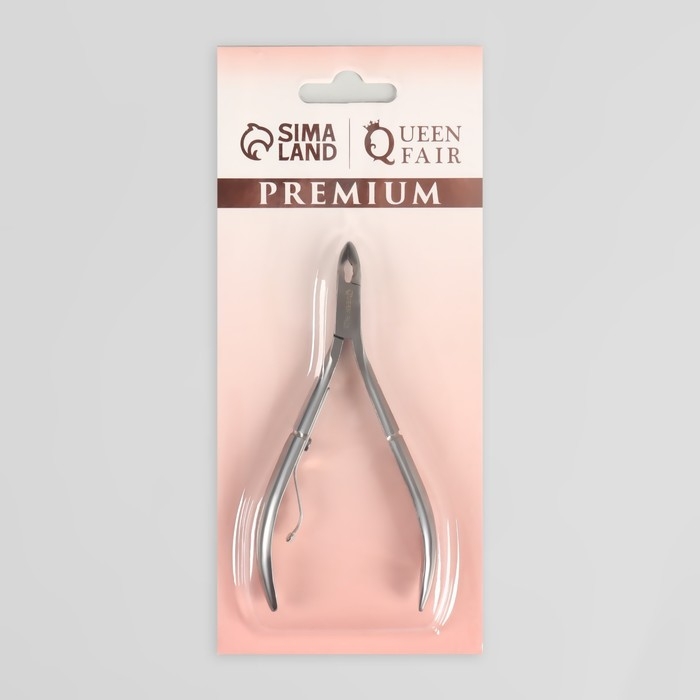 Кусачки маникюрные для кутикулы «Premium», 10,2 см, длина лезвия - 6 мм, на блистере, цвет серебристый Кусачки маникюрные для кутикулы «Premium», 10,2 см, длина лезвия - 6 мм, на блистере, цвет серебристый