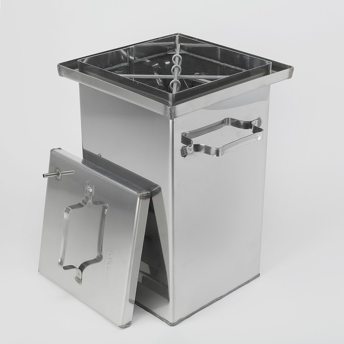 Коптильня 45×25×25 см, нержавеющая сталь 1.5 мм Коптильня 45×25×25 см, нержавеющая сталь 1.5 мм