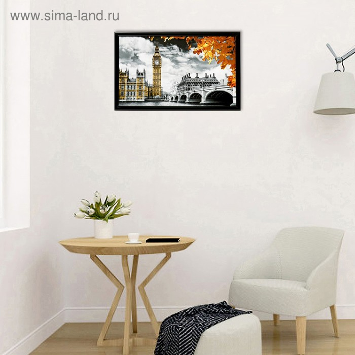 Картина  Картина "Осень" 67х107 см рамка МИКС