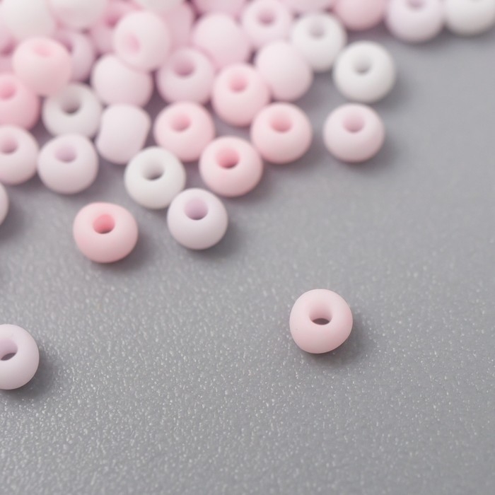 Бисер стекло 11/0  Бисер стекло 11/0 "Матовый. Меланж розовый" 10 гр