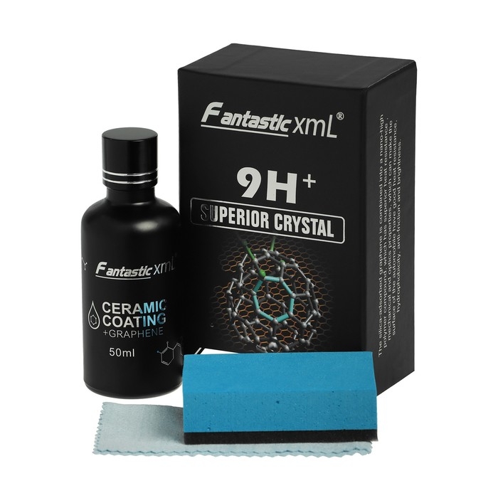 Жидкое стекло, керамическое покрытие 9Н+, профессиональная защита кузова, 50 мл Жидкое стекло, керамическое покрытие 9Н+, профессиональная защита кузова, 50 мл