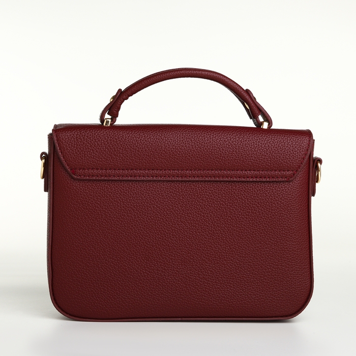 Сумка женская на клапане, TEXTURA, маленький размер, цвет бордовый Сумка женская на клапане, TEXTURA, маленький размер, цвет бордовый