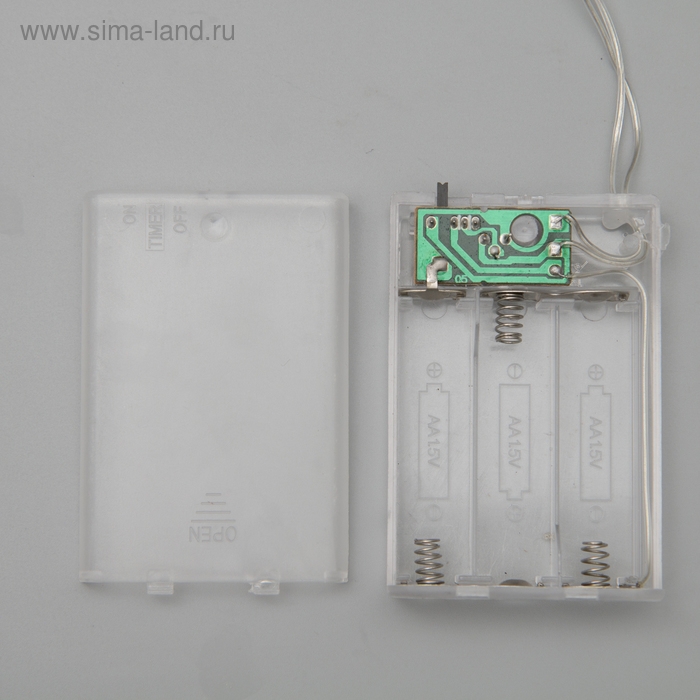 Гирлянда «Нить» 4 м, IP20, прозрачная нить, 40 LED, 2 режима, батарейки AAх3 (нет в комплекте), свечение аквамарин Гирлянда «Нить» 4 м, IP20, прозрачная нить, 40 LED, 2 режима, батарейки AAх3 (нет в комплекте), свечение аквамарин