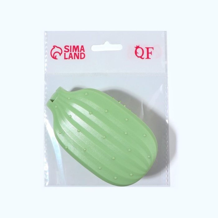 Расчёска массажная, складная, 10 × 6 см, цвет зелёный Расчёска массажная, складная, 10 × 6 см, цвет зелёный