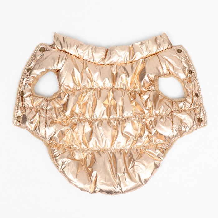 Куртка для собак  Куртка для собак "Блеск", 3XL (ДС 50, ОГ 68, ОШ 44 см), бронзовая