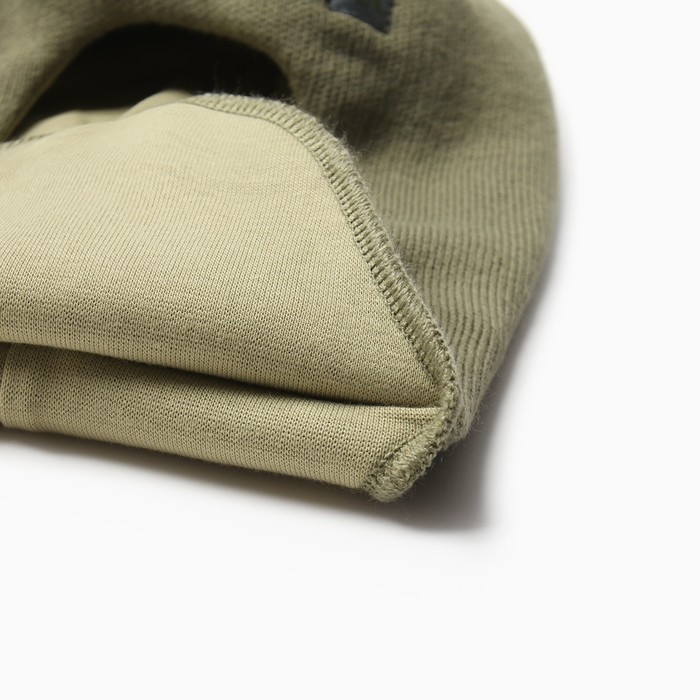 Шапка-шлем для мальчика, цвет хаки, размер 50-54 Шапка-шлем для мальчика, цвет хаки, размер 50-54