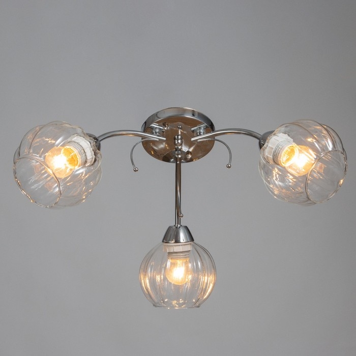 Люстра Люстра "Челси" 3х40Вт Е27 Хром 53х53х20см